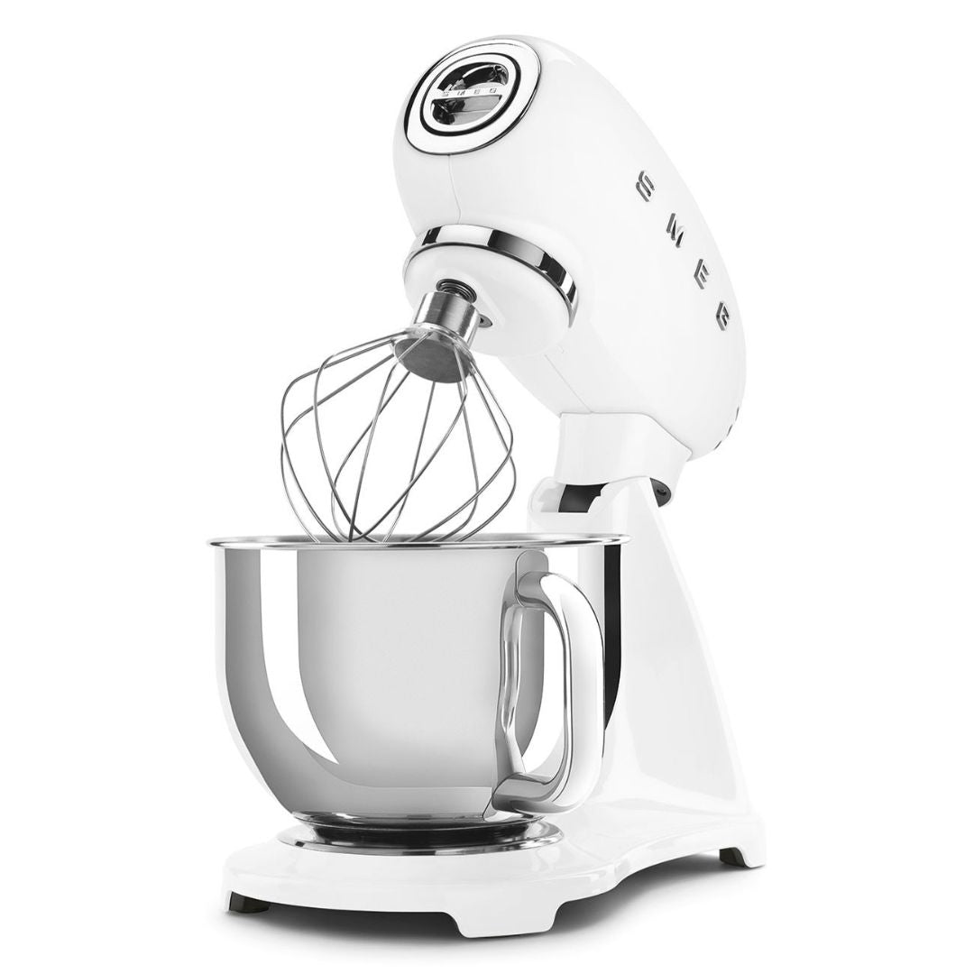 SMEG SMF03WHEU Impastatrice Planetaria 10 Velocità 800W Bianco 4,8 L 3 Fruste