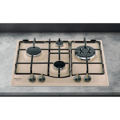 Hotpoint Ariston PCN640TAVR Piano Cottura a Gas Avena 4 Fuochi cm. 60 x 51