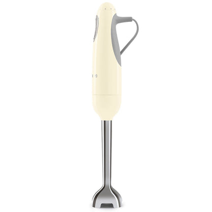 SMEG PED HBF11CREU Frullatore a Immersione Impugnatura Antiscivolo Avvolgicavo Crema 50' Style