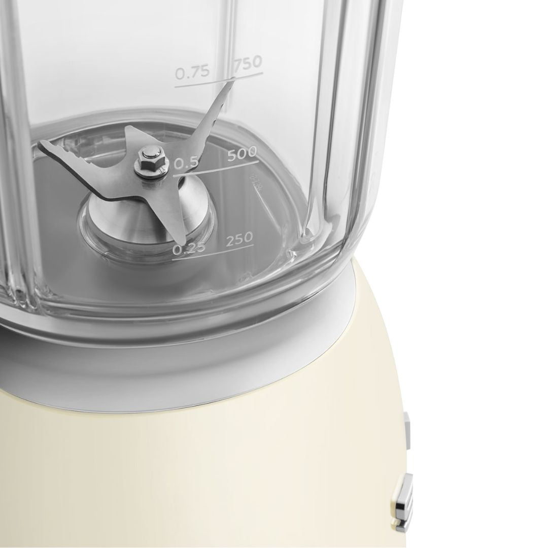 SMEG BLF03CREU Frullatore da Tavolo 1,5 L Panna 4 Velocità Tritaghiaccio 800W