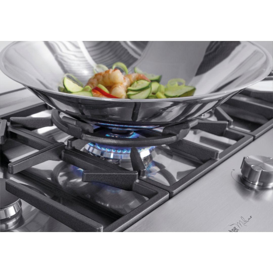 FOSTER MILANO 7638000 Piano Cottura a Gas da Incasso 5 Fuochi in Acciaio Inox Satinato cm. 105 x 56
