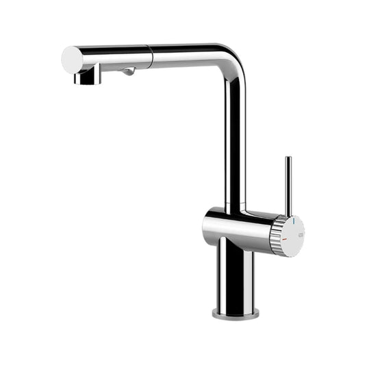 GESSI INEDITO 60458/031 Rubinetto Cucina Doccetta Estraibile Canna Girevole Cromo