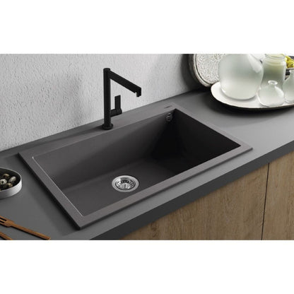 ELLECI BEST 105 LGB10551 Lavello Cucina Incasso Sopratop 1 Vasca  Avena Granitek cm. 57×51