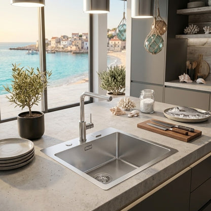 Foster S4001 3363050 Lavello da Incasso Sopratop - Filotop 1 Vasca Acciaio Inox mm. 460 x 520
