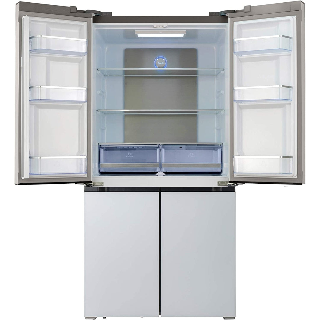 GRF CA91831WG Frigorifero Americano Vetro Bianco 564 L Total No Frost cm 90