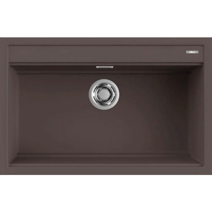 Elleci Best 130 LKB13087 Lavello da Incasso Sopratop Monovasca Keratek Cocoa cm. 79 x 51