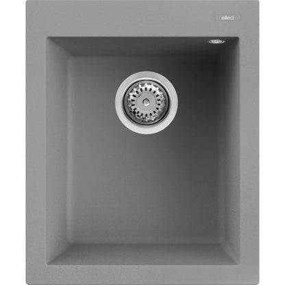 Elleci Quadra 100 LGQ10048 Lavello da Incasso 1 Vasca Incasso Sopratop Granitek Cemento cm. 41 x 50
