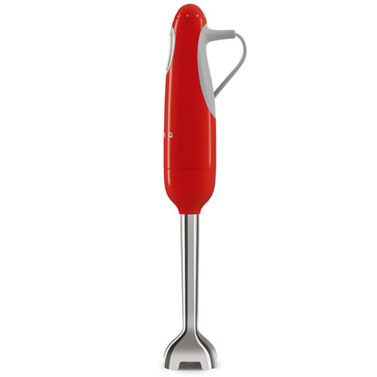 SMEG HBF03RDEU Frullatore a Immersione con Frusta e Tritatutto Rosso 700W