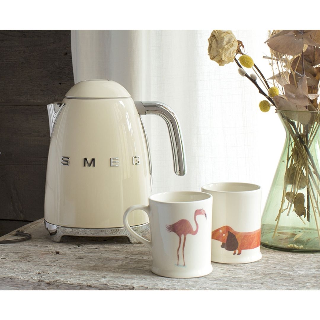 SMEG KLF03PBEU Bollitore Elettrico Azzurro Estetica 50’s Style Capacità 1,7 L