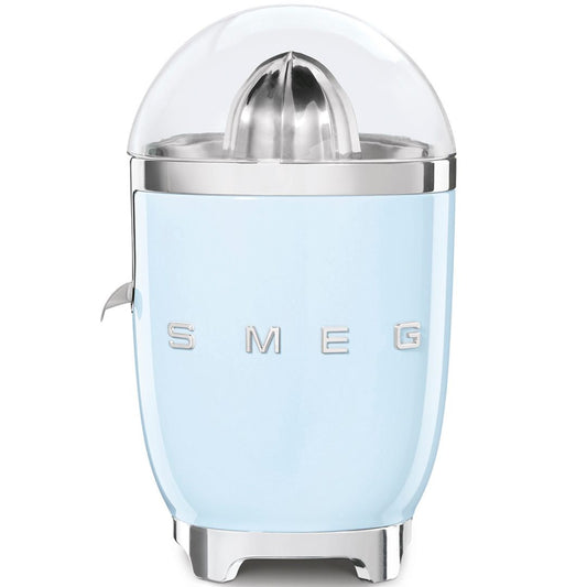 SMEG CJF11PBEU Spremiagrumi Elettrico Azzurro 70W Antigoccia Inox 50’s Style