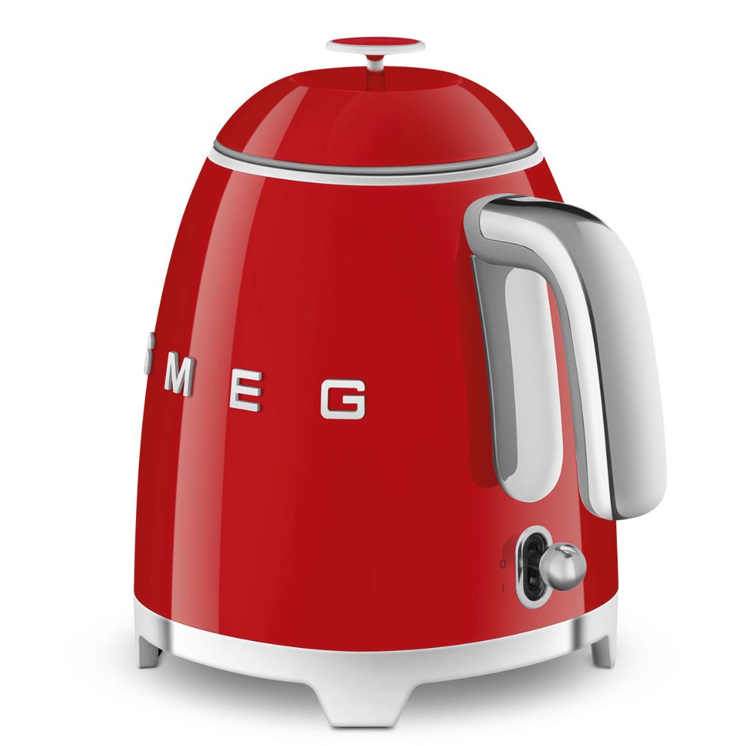 SMEG KLF05RDEU Bollitore Elettrico Rosso Mini 0,8 L Estetica 50’s Style