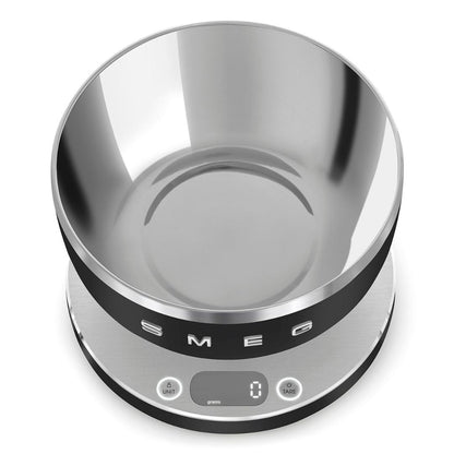 SMEG KSC01BLMWW Bilancia Cucina Digitale Nera 5 Kg 1,8 lt