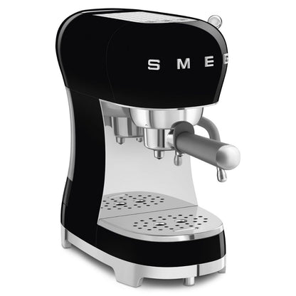 SMEG ECF02BLEU Macchina Da Caffè Espresso Manuale 50's Style 1350W Nero