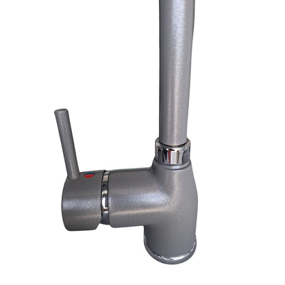 PAINI DELO 781Q572DB90PA Rubinetto Miscelatore Cucina Girevole Canna Alta Titanium