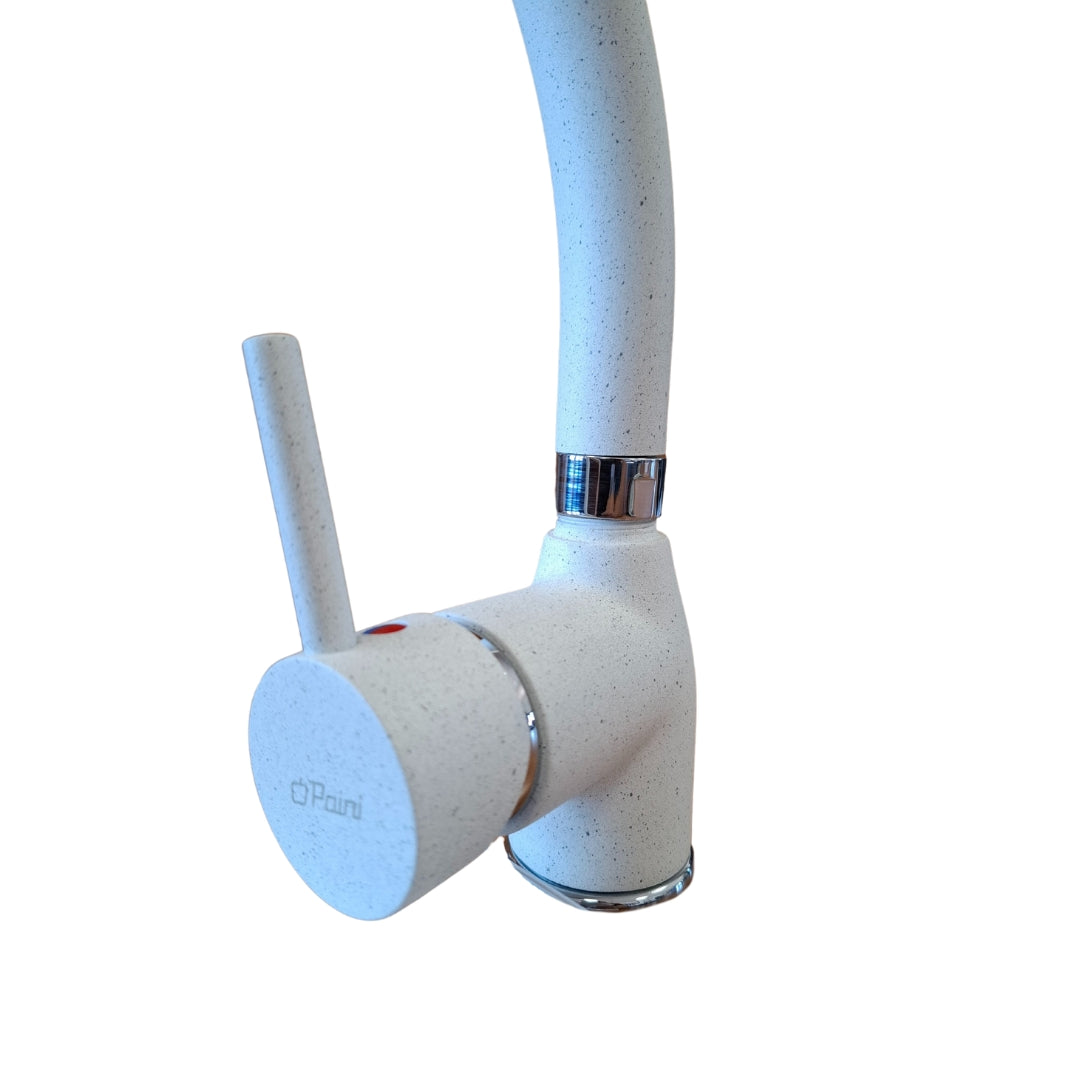 PAINI VEMETICO 781X572D599TPA Rubinetto Miscelatore Cucina Canna Girevole Bianco Titano