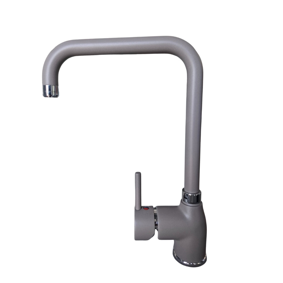 PAINI DELO 781Y572DB90PA Rubinetto Miscelatore Cucina Canna Girevole a U Tortora