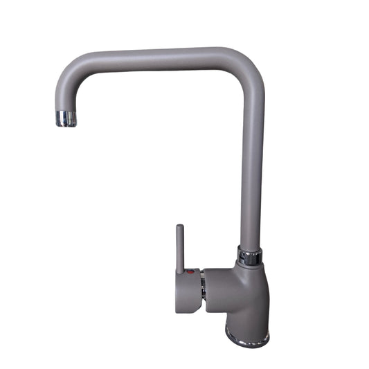 PAINI DELO 781Y572DB90PA Rubinetto Miscelatore Cucina Canna Girevole a U Tortora