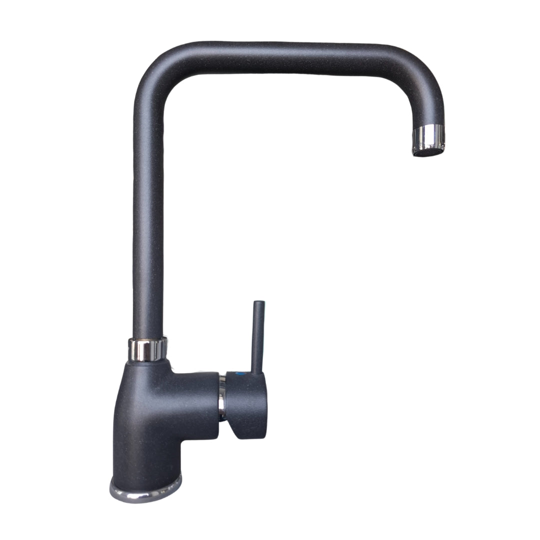 PAINI DELO 781Z572DB90PA Rubinetto Miscelatore Lavello Cucina Girevole Canna U Nero
