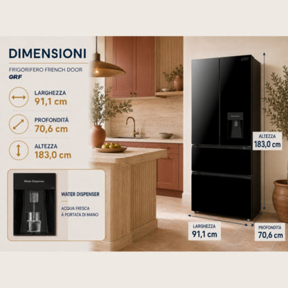 GRF FA91831DTBG Frigorifero Multidoor Total No Frost 539 Litri con Water Dispenser