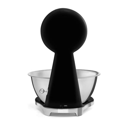 SMEG KSF01BLWW Bilancia Cucina Digitale Analogica con Nera Ciotola Inox 1,8 L