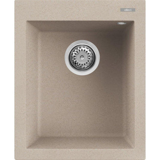 Elleci Quadra 100 LGQ10051 Lavello da Incasso 1 Vasca Sopratop Granitek Avena cm. 51 x 40
