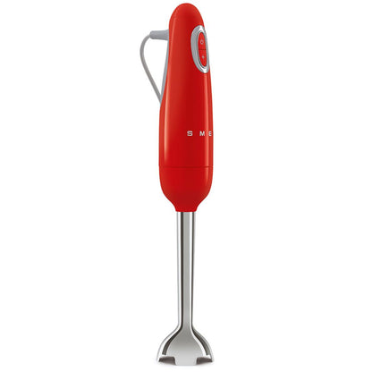 SMEG HBF03RDEU Frullatore a Immersione con Frusta e Tritatutto Rosso 700W