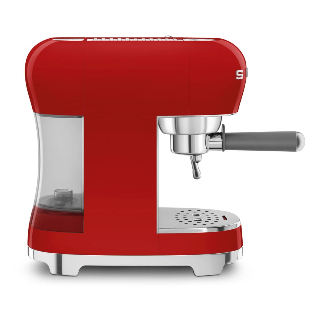 SMEG ECF02RDEU Macchina Caffe Espresso 1350W 50's Style Rosso 10 Tazze