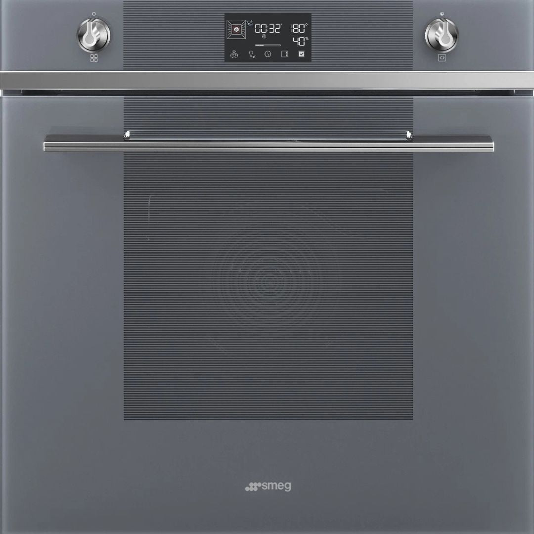 SMEG SOP6102S2PS Galileo Forno Combinato Vapore Pirolitico 68 Lt. Argento cm. 60 x 60