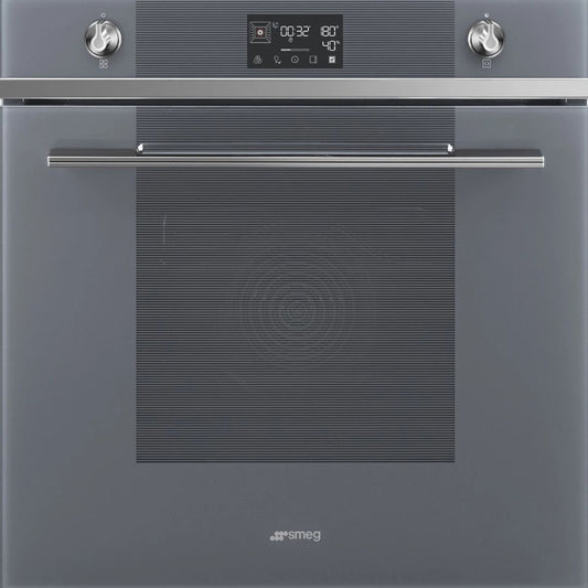 SMEG SOP6102S2PS Galileo Forno Combinato Vapore Pirolitico 68 Lt. Argento cm. 60 x 60