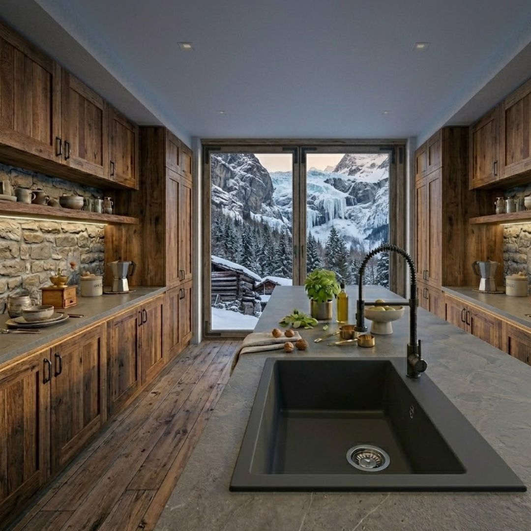 ELLECI QUADRA 110 LGQ11059BSO Lavello da Incasso 1 Vasca Sottotop Granitek Antracite 59 cm. 58 x 44