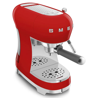 SMEG ECF02RDEU Macchina Caffe Espresso 1350W 50's Style Rosso 10 Tazze