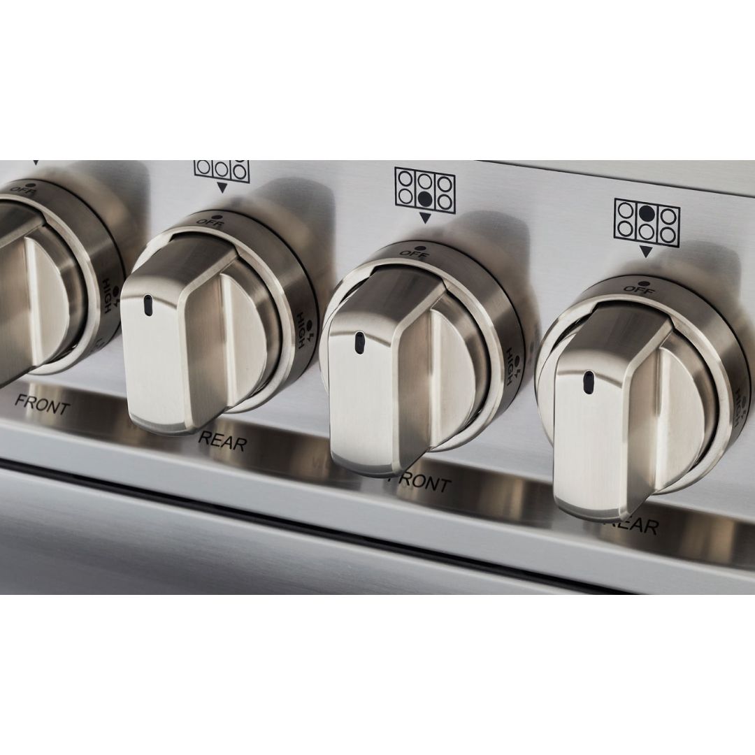 F.LLI BERTAZZONI MPL96L1EXC Cucina 6 Fuochi con Forno Elettrico Acciaio Inox cm. 90 × 60