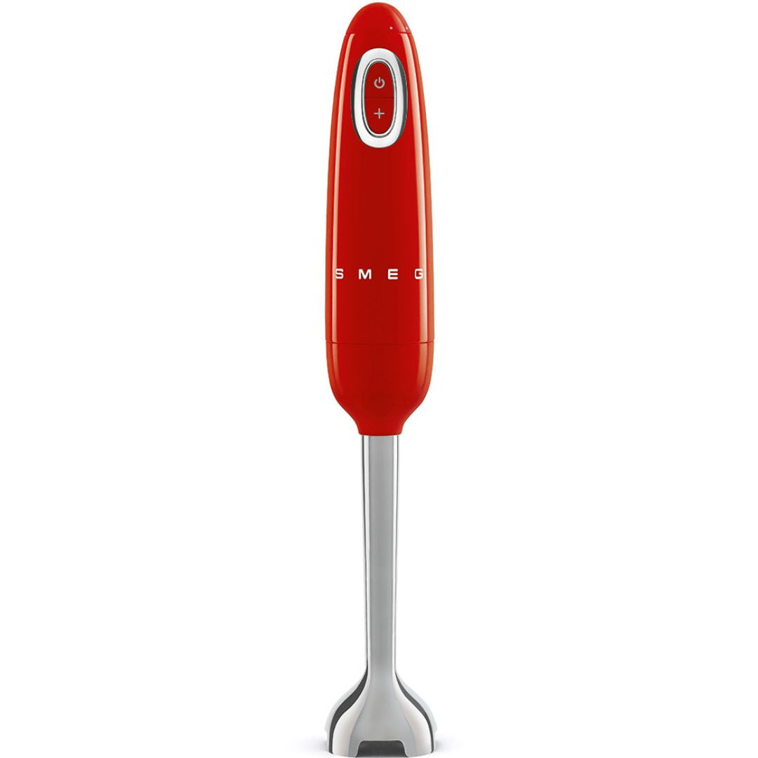 SMEG HBF03RDEU Frullatore a Immersione con Frusta e Tritatutto Rosso 700W