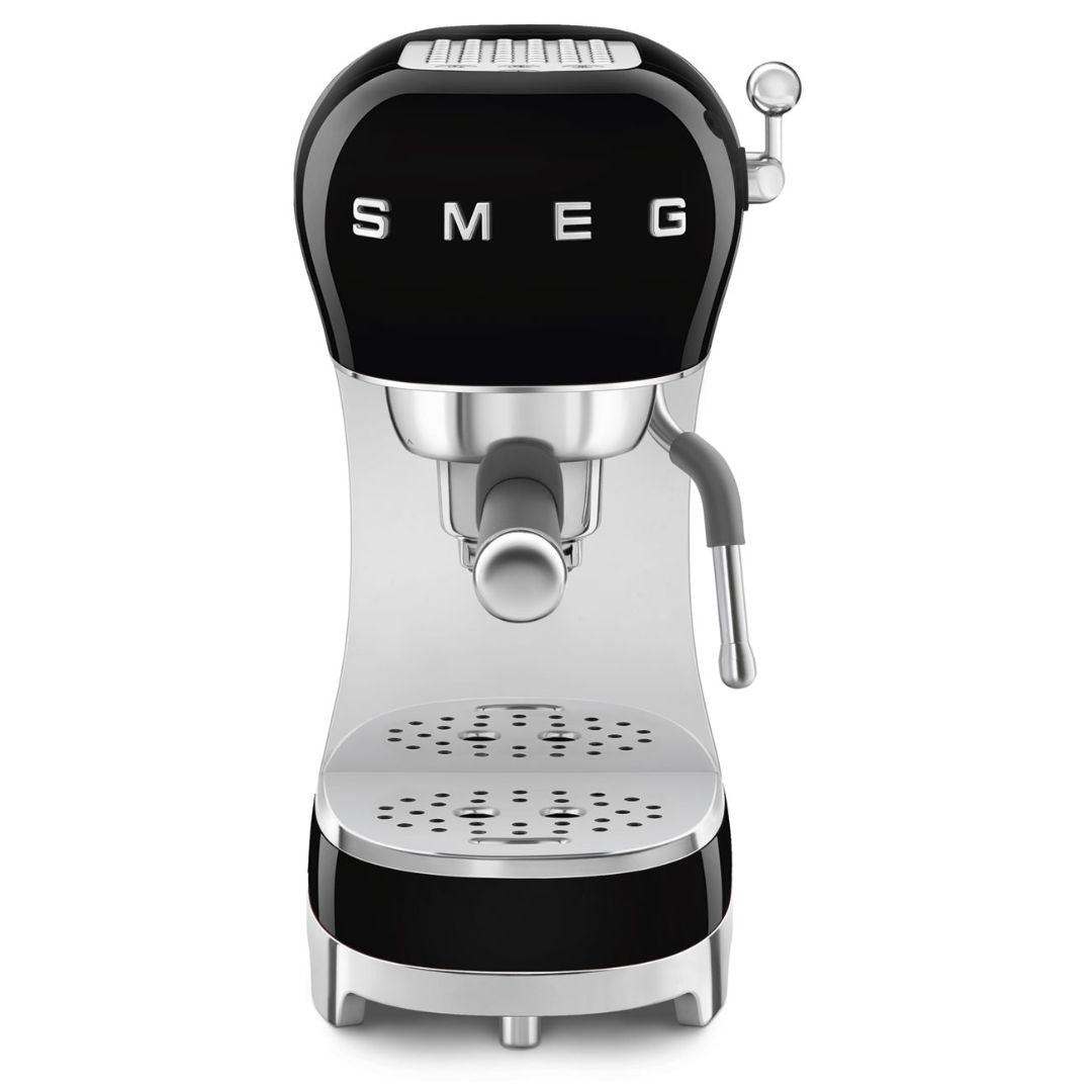 SMEG ECF02BLEU Macchina Da Caffè Espresso Manuale 50's Style 1350W Nero