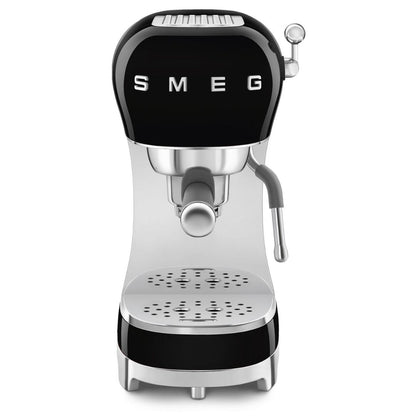 SMEG ECF02BLEU Macchina Da Caffè Espresso Manuale 50's Style 1350W Nero