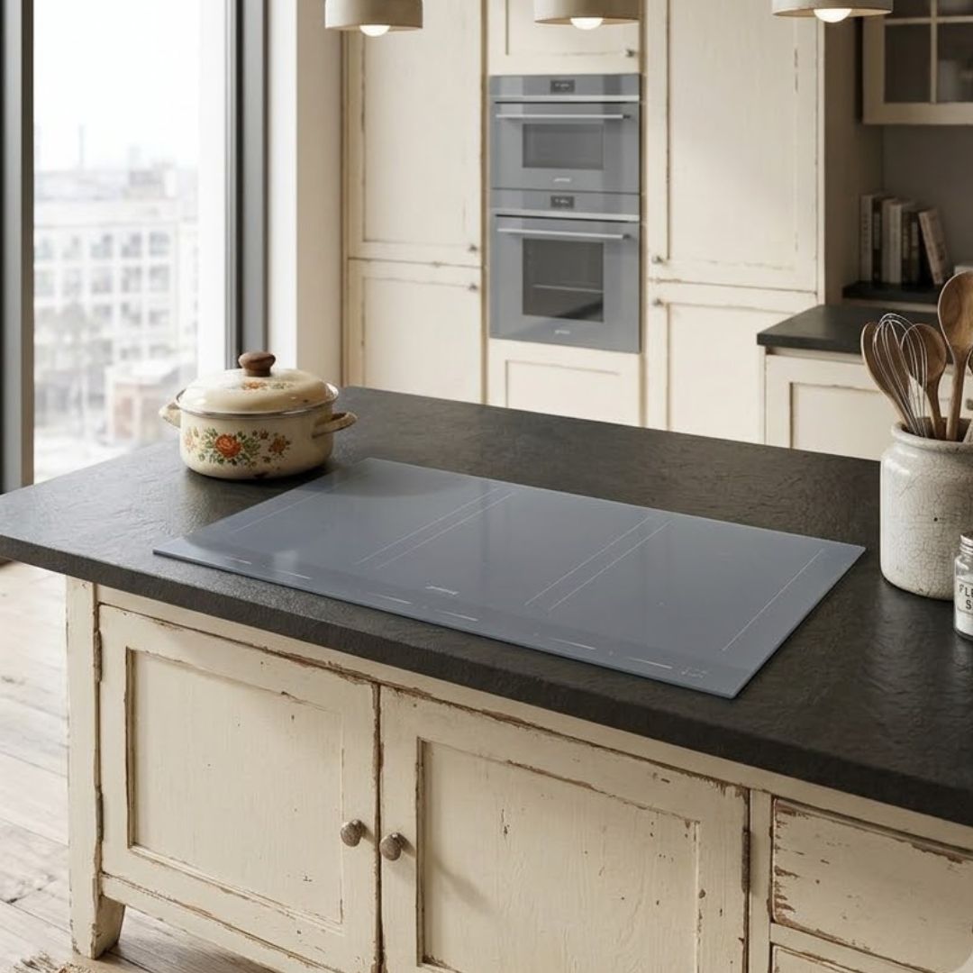 SMEG SIM1864D Piano Cottura a Induzione Dolce Stil Novo Nero Flexi Zone 6 Zone cm. 80 x 51
