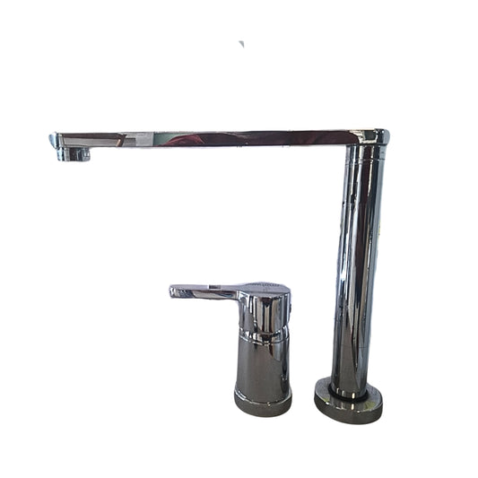 PAINI YADEN 92CR569/5822FPA Rubinetto Miscelatore Sottofinestra Lavello Cucina Girevole Acciaio Inox Cromato