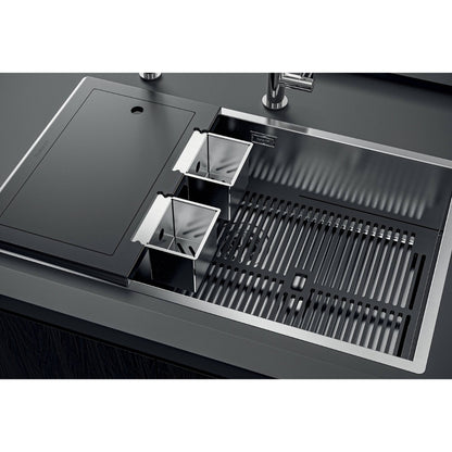 Foster Quadra Evo 1255050 Lavello Incasso 1 Vasca Inox Sopratop/Filotop cm. 57 x 47