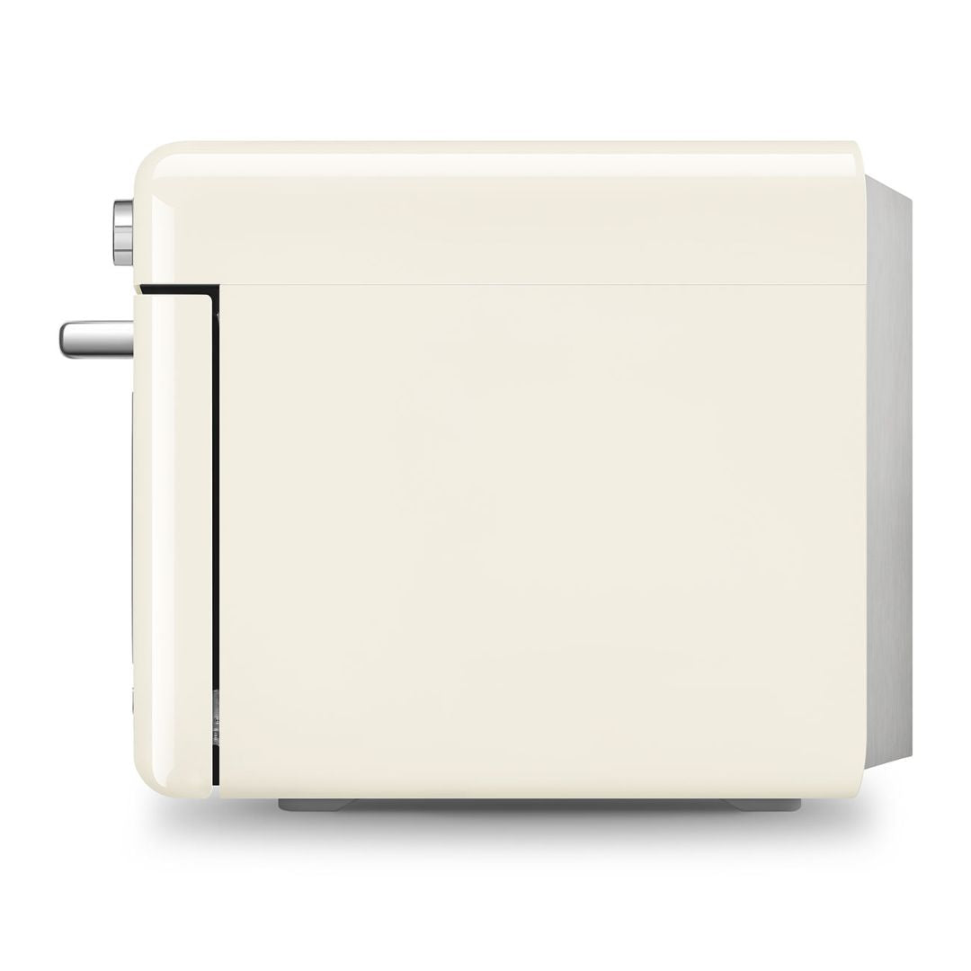 SMEG COF01CREU Forno Combinato Vapore da Appoggio Panna Lucido Estetica 50’s Style
