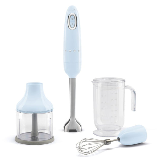 Smeg HBF03PBEU Frullatore a Immersione Impugnatura Antiscivolo Avvolgicavo 700W