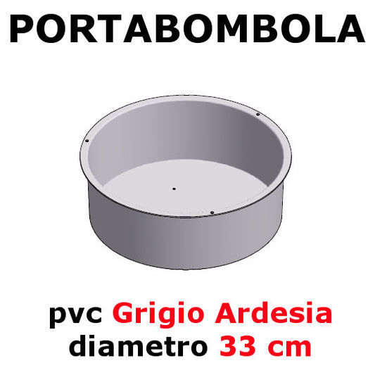 PORTABOMBOLA ARDESIA DIAM. 36 cm Art. 96AR INOXA