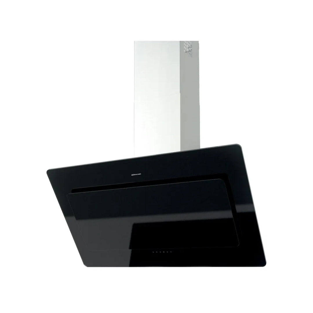 GALVAMET BLADE 90 0IBLD090A680 Cappa a Parete in Vetro Touch Nero Classe A 90x50 cm