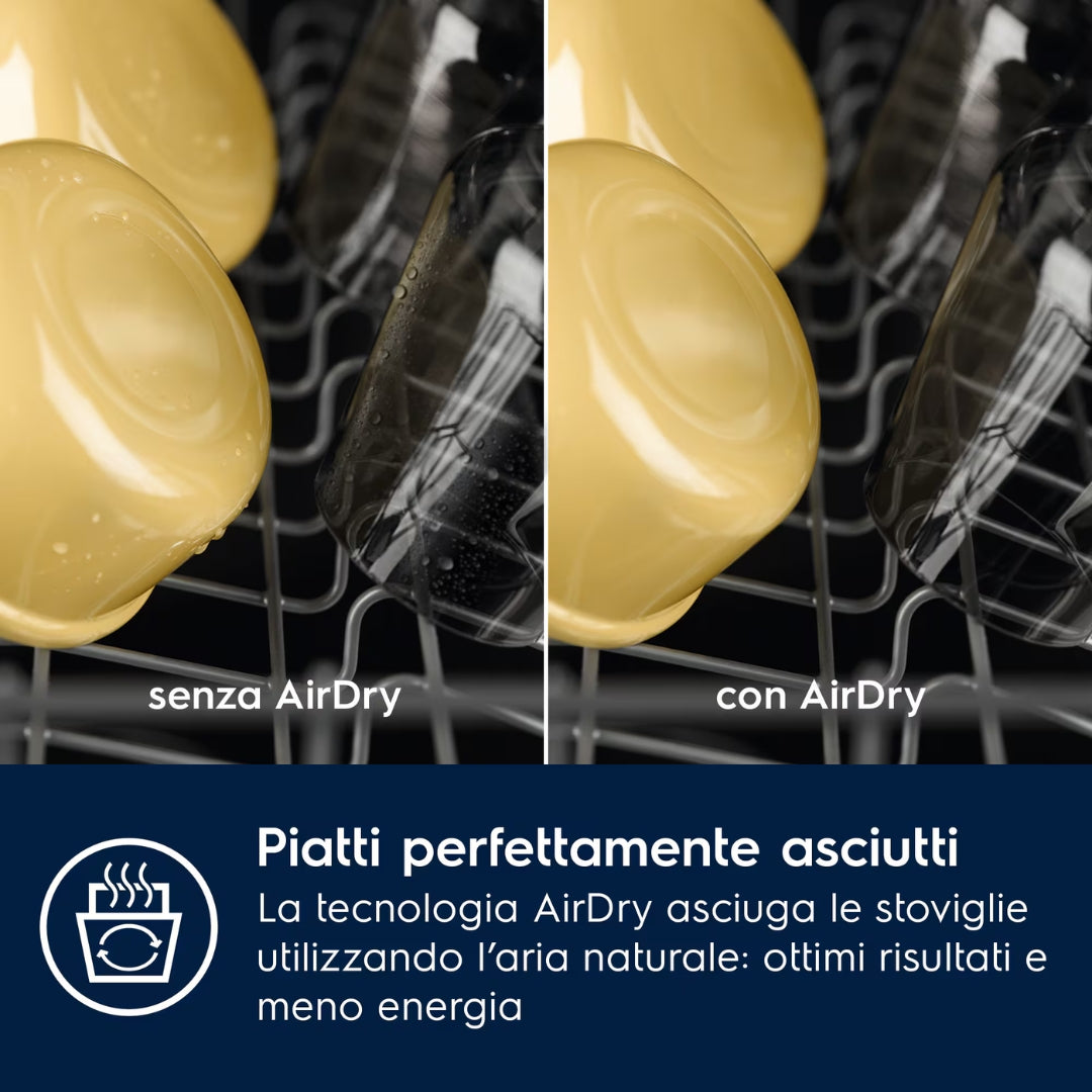 Electrolux Serie 300 KEAD7300L Lavastoviglie da Incasso Integrata 13 Coperti AirDry 60 x 60 cm