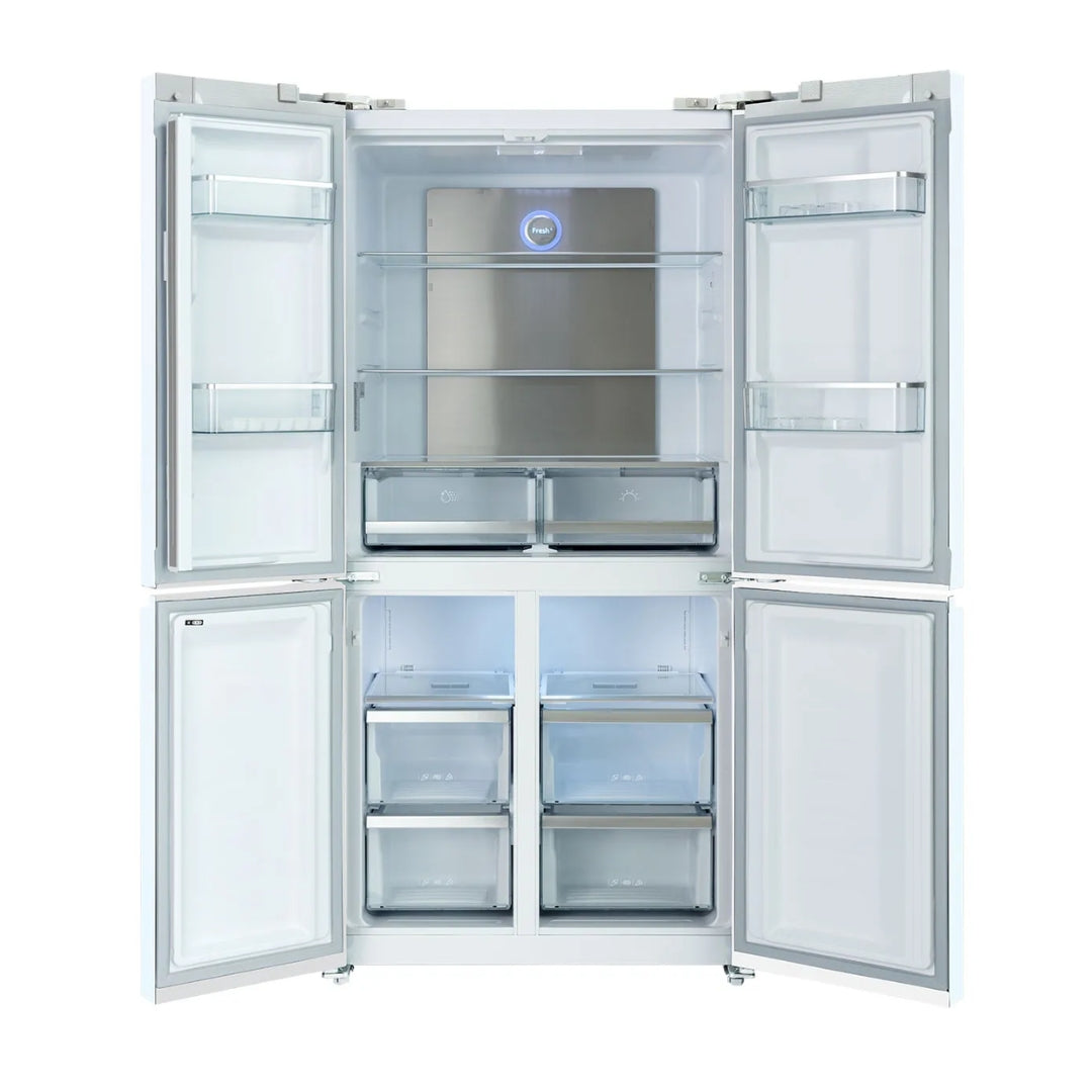 GRF DELUX CB91836X Frigorifero Combinato 4 Porte Inox 490L Total No Frost Display cm. 90 x 60 x 183