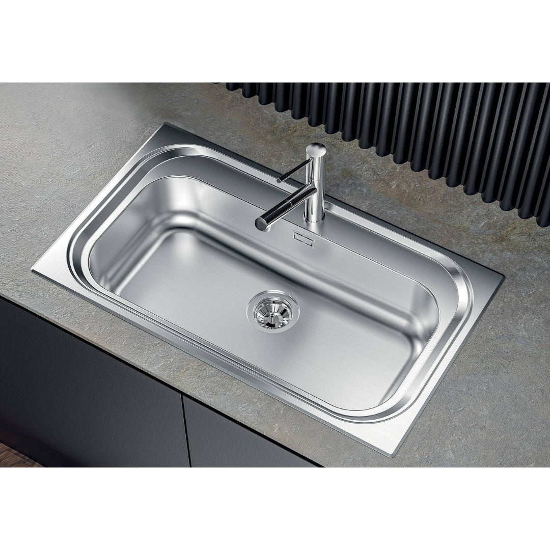 FOSTER S1000 1180550 Lavello Cucina Acciaio Incasso Semifilo Monovasca Inox mm 865x505