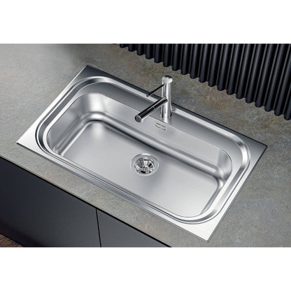 FOSTER S1000 1180550 Lavello Cucina Acciaio Incasso Semifilo Monovasca Inox mm 865x505