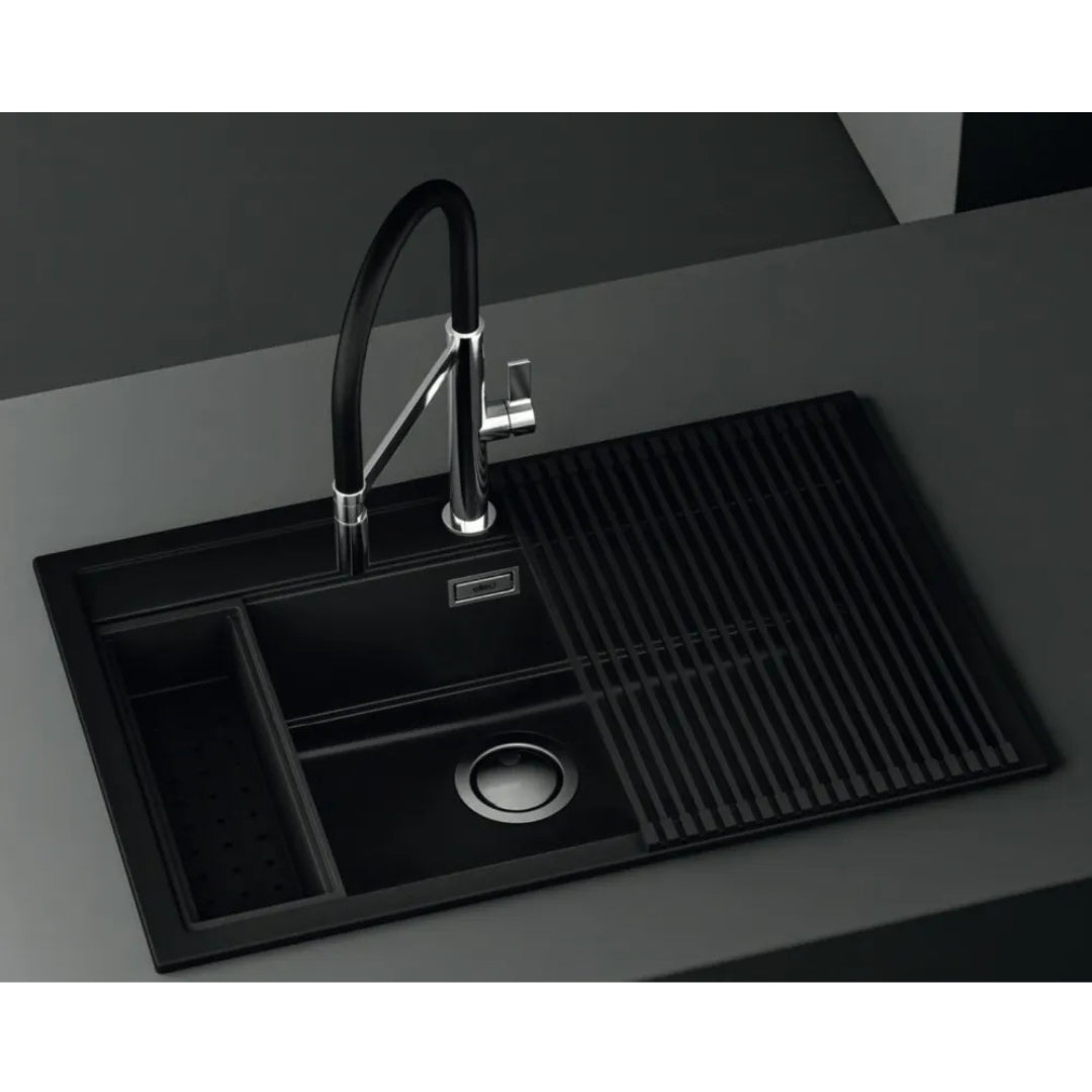 ELLECI ARS013BK Element Rollmat Scolapiatti Pieghevole in Silico 30 x 44 cm