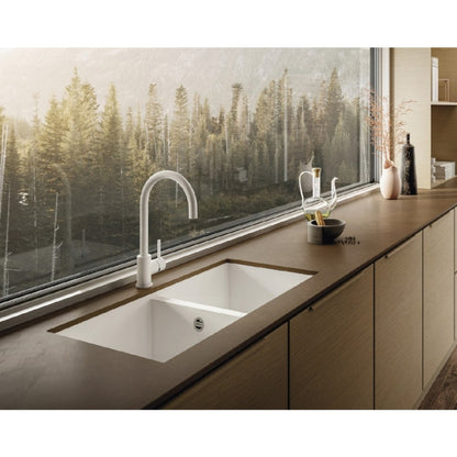 ELLECI INTEGRA 130 LKQ13086BIN Lavello 1 Vasca Sottotop Keratek® Nero Kuro 86 cm. 76x44