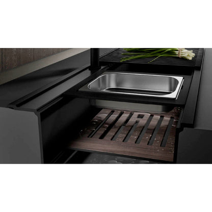 ELLECI INTEGRA 130 LKQ13086BIN Lavello 1 Vasca Sottotop Keratek® Nero Kuro 86 cm. 76x44