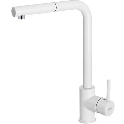 ELLECI TRAIL MKKTRA96 Rubinetto Cucina Miscelatore Girevole Lavello Bianco Kera 96